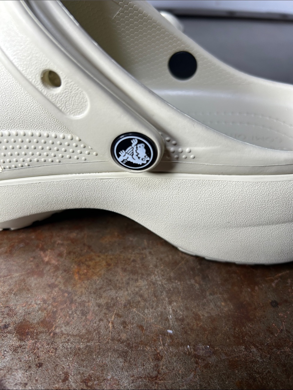 CROCS Classic Platform Cream (Bone) Slip-On Clog Women’s Size 10 - Picture 15 of 16